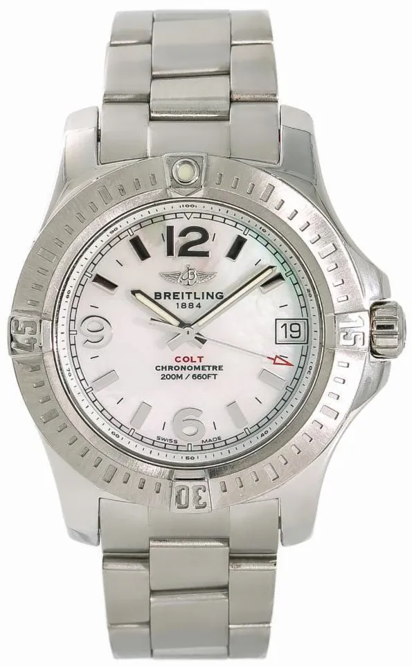 Breitling Colt A74389 36mm Stainless steel Mother-of-pearl