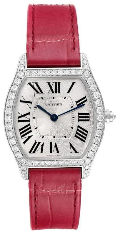 Cartier Tortue WA501009 39mm White gold Silver