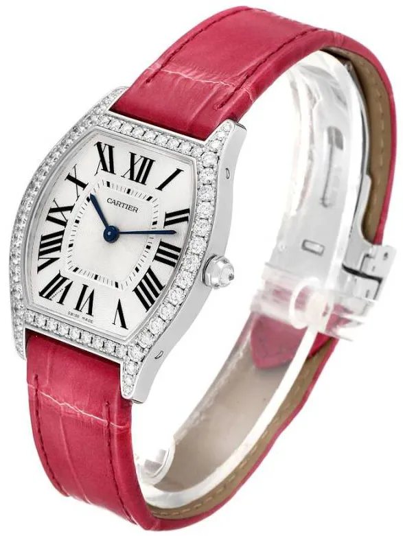 Cartier Tortue WA501009 39mm White gold Silver 2