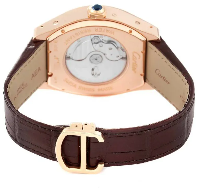 Cartier Tortue W1580045 51mm Rose gold Silver 5