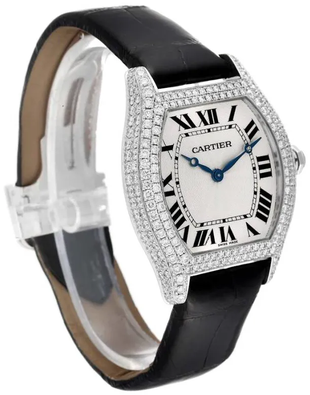 Cartier Tortue WA504351 34mm White gold Silver 3