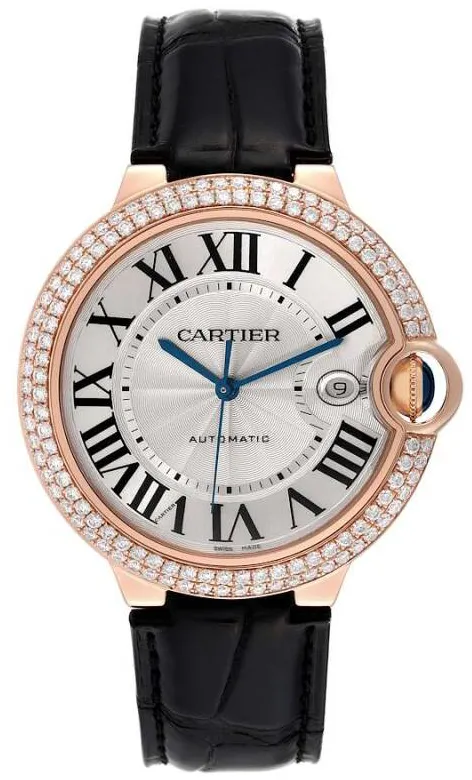 Cartier Ballon Bleu WE900851 42mm Rose gold Silver