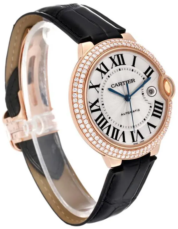 Cartier Ballon Bleu WE900851 42mm Rose gold Silver 3