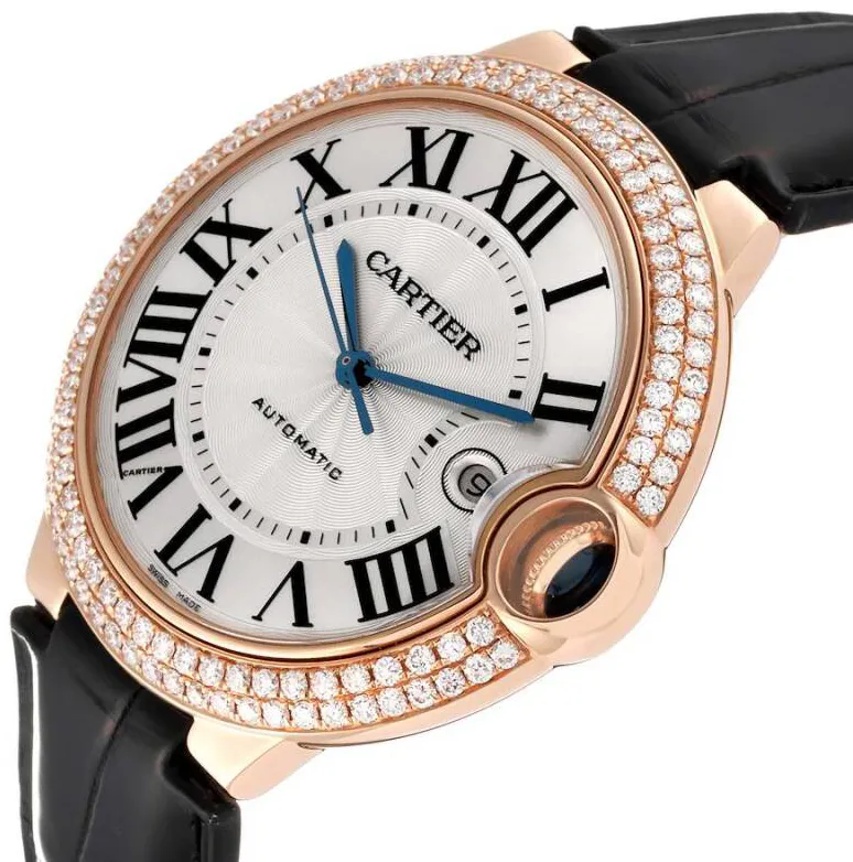 Cartier Ballon Bleu WE900851 42mm Rose gold Silver 4