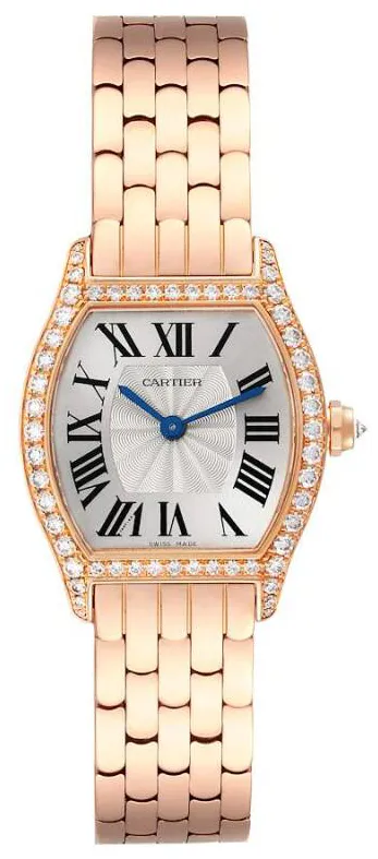 Cartier Tortue WA501010 30mm Rose gold Silver