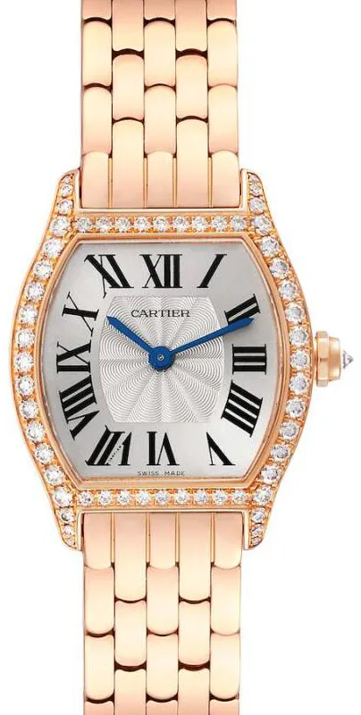 Cartier Tortue WA501010 30mm Rose gold Silver 1