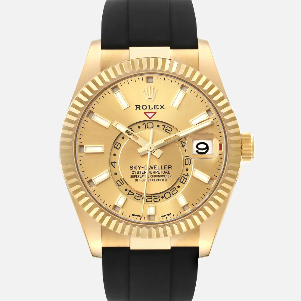 Rolex Sky-Dweller 326238 42mm Yellow gold Champagne