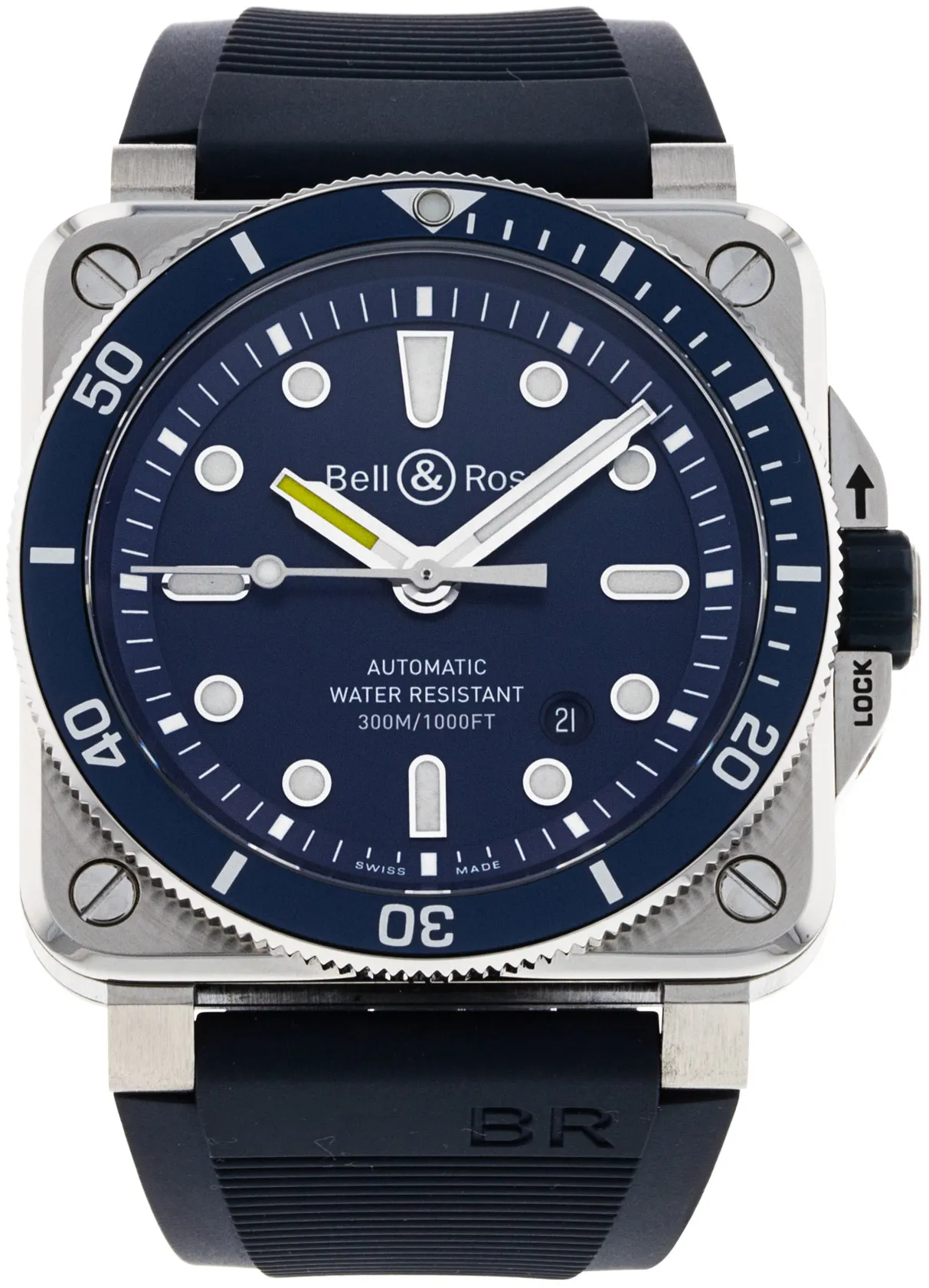 Bell & Ross BR03-92 BR03-92 DIVER 42mm Stainless steel Blue Baton