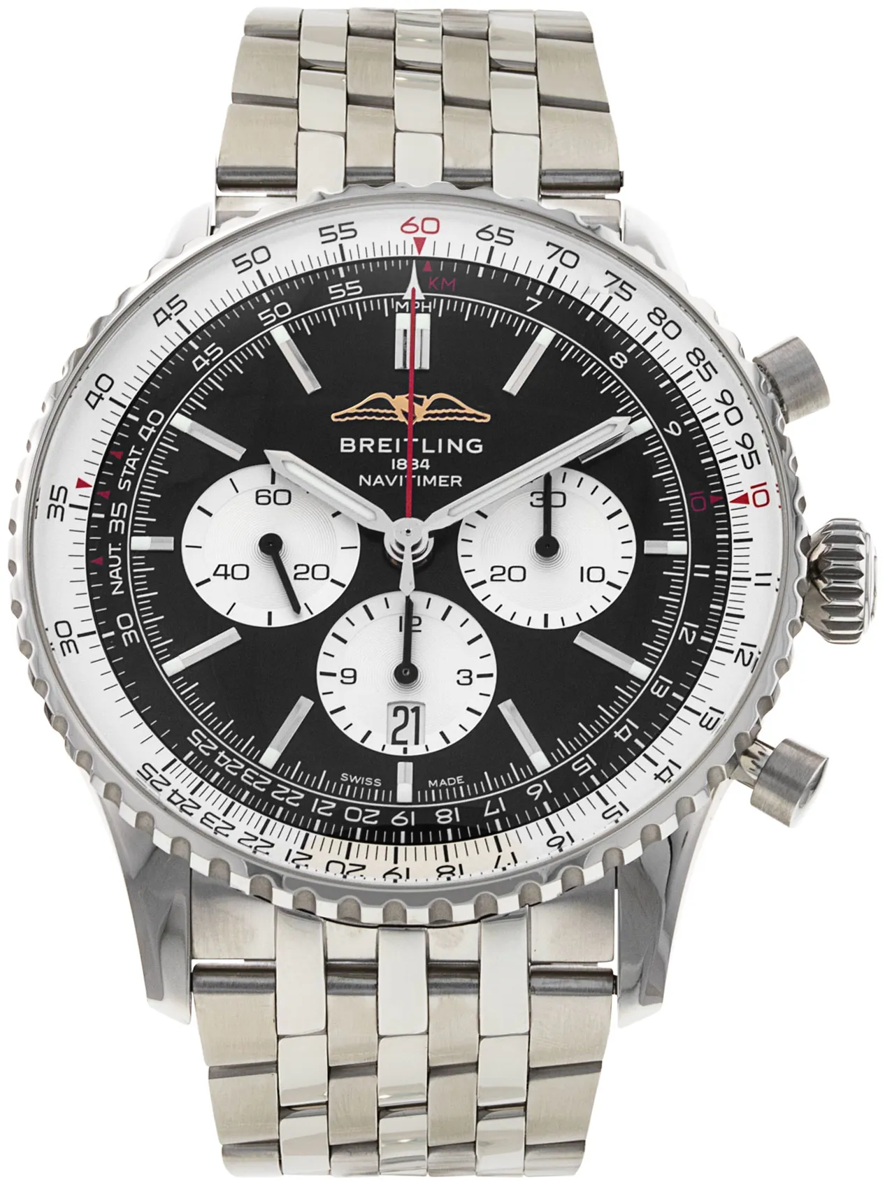 Breitling Navitimer AB0137 46mm Stainless steel Black Baton