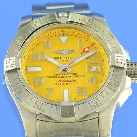 Breitling Avenger A17331 45mm Stainless steel Yellow