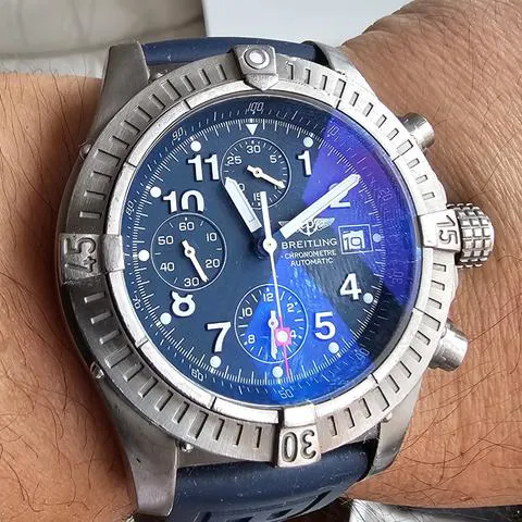 Breitling Avenger E13360 44mm Titanium Blue 8