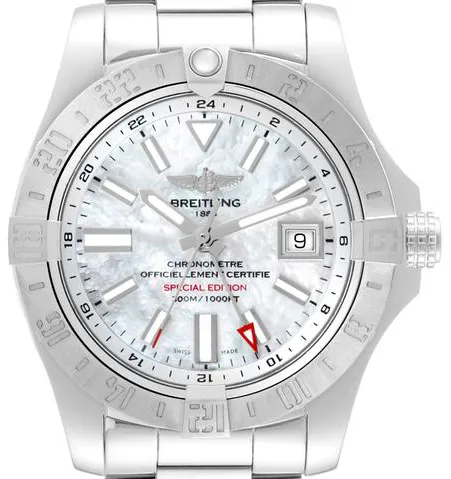 Breitling Avenger A32390 43mm Stainless steel Mother-of-pearl