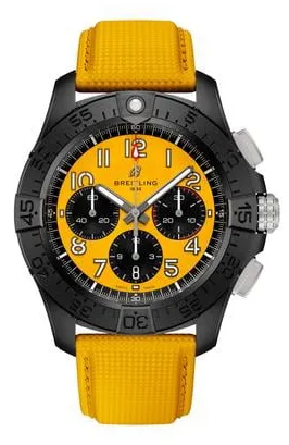 Breitling Avenger SB0147101I1X1 44mm Black ceramic Yellow