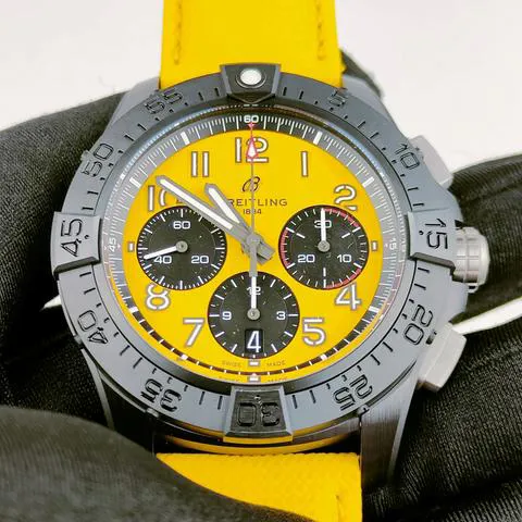 Breitling Avenger SB0147101I1X1 44mm Black ceramic Yellow 2