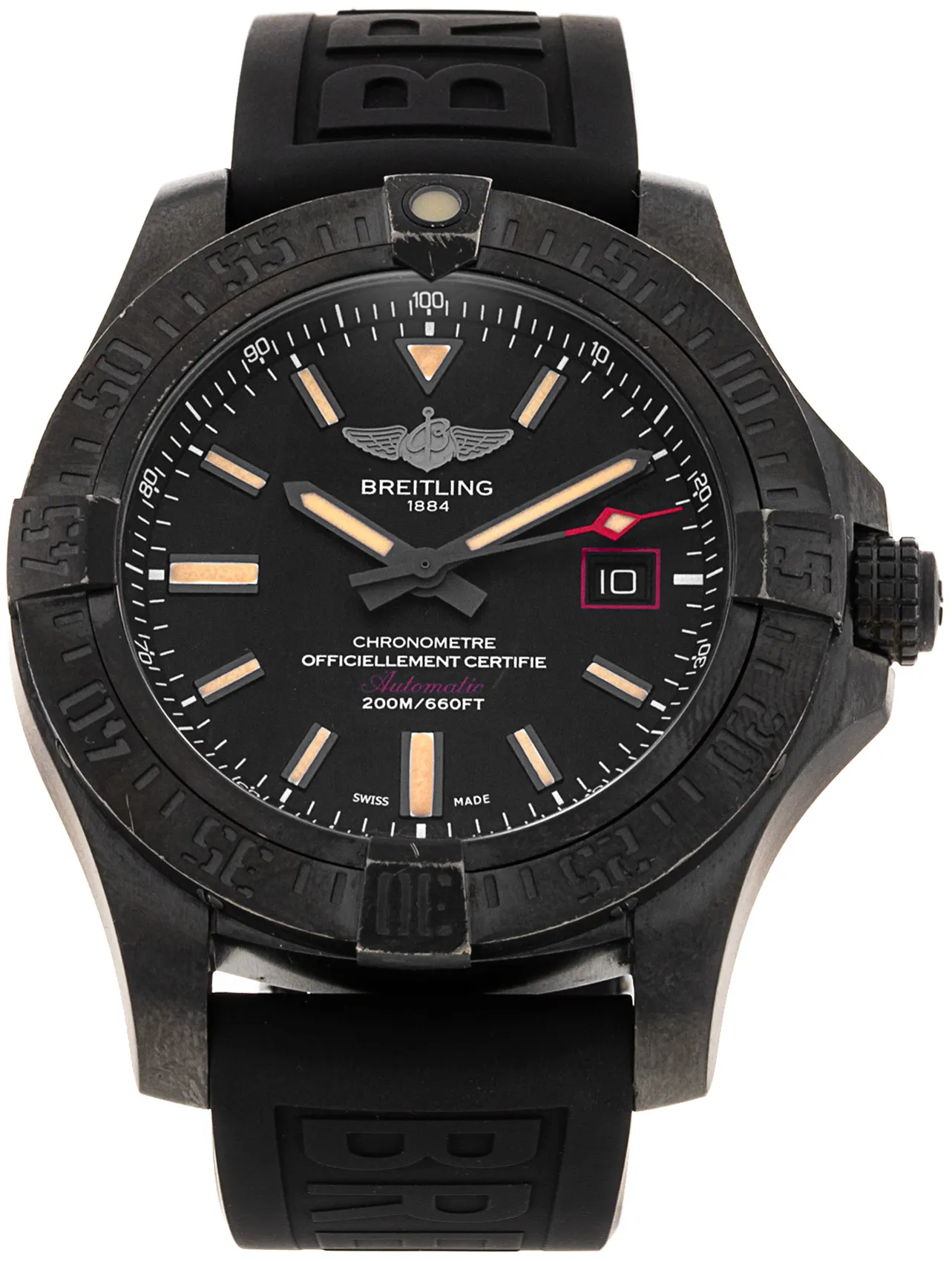 Breitling Avenger V17311 44mm Titanium Black Baton