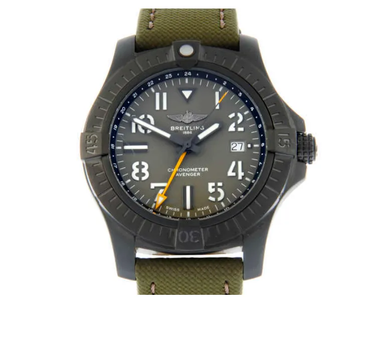 Breitling Avenger V32395 45mm DLC-coated titanium Green