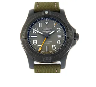 Breitling Avenger V32395 Titanium and Black DLC Green