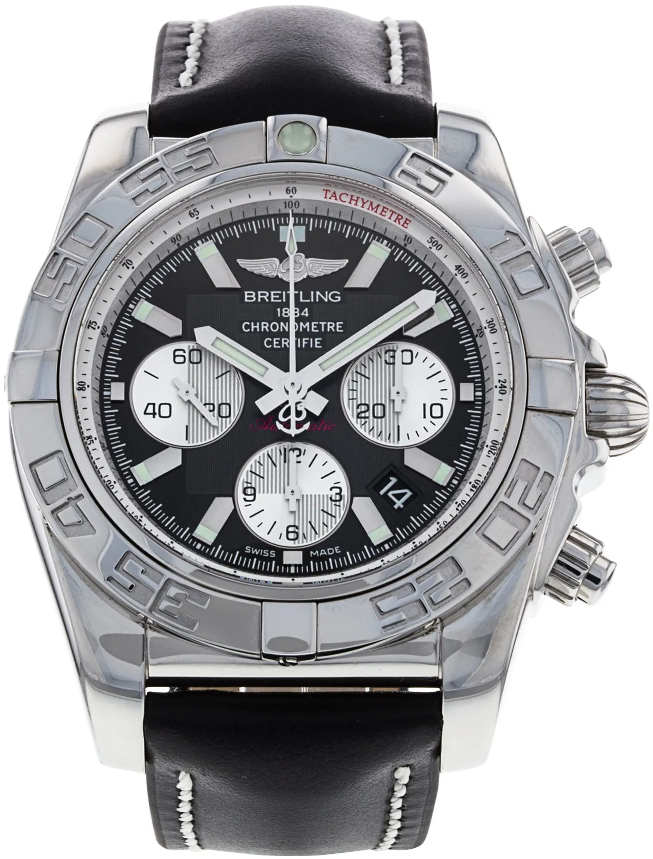 Breitling Chronomat AB0110 44mm Stainless steel Black Baton