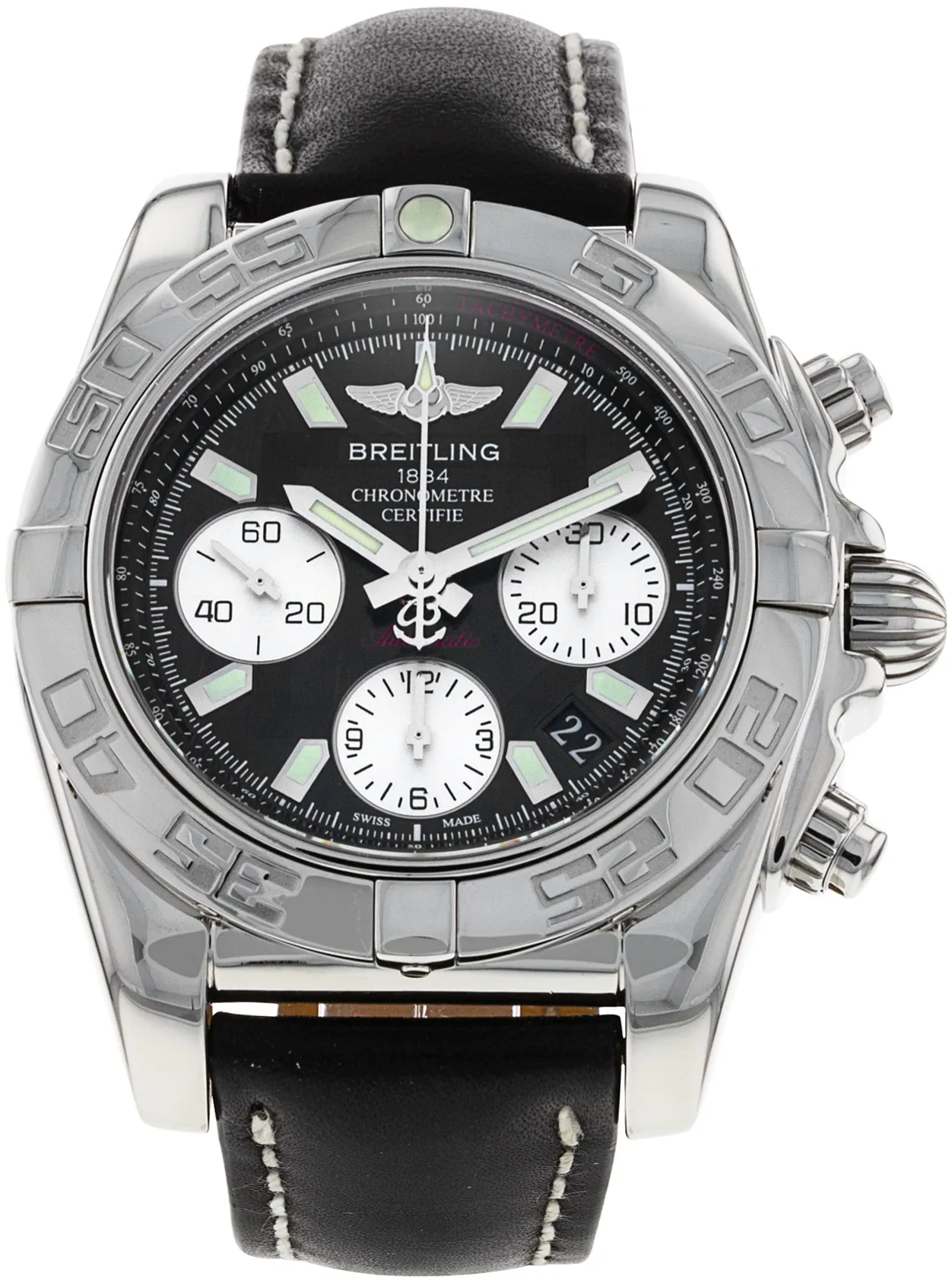 Breitling Chronomat AB0140 41mm Stainless steel Black Baton