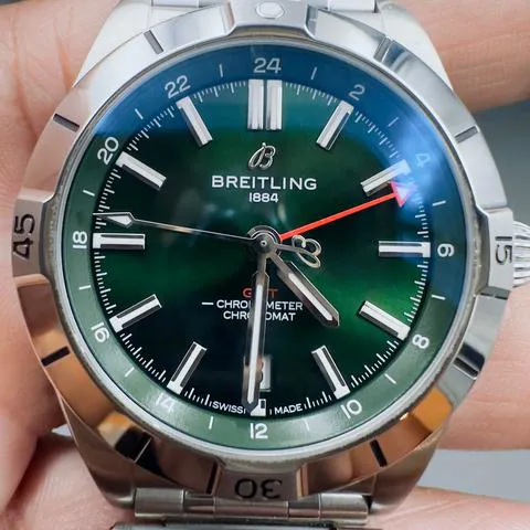 Breitling Chronomat A32398101L1A1 40mm Stainless steel Green 10