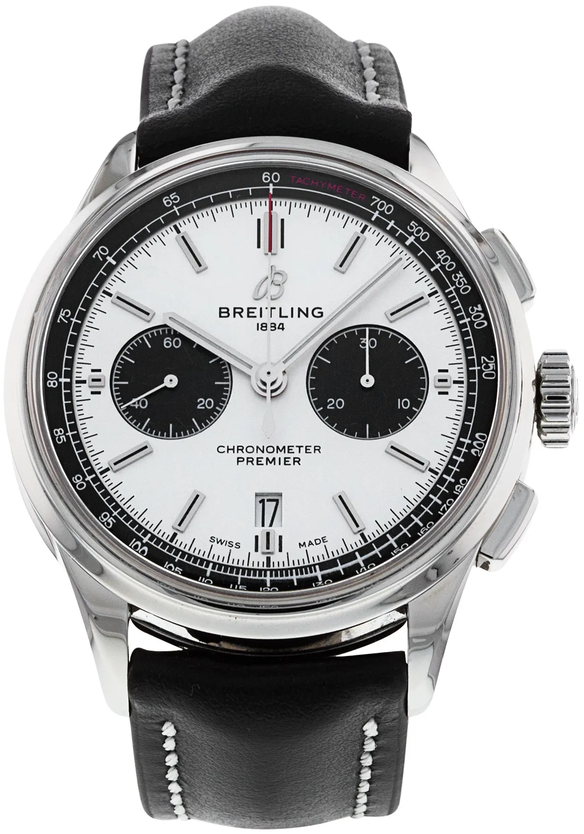 Breitling Premier AB0118 42mm Stainless steel White Baton