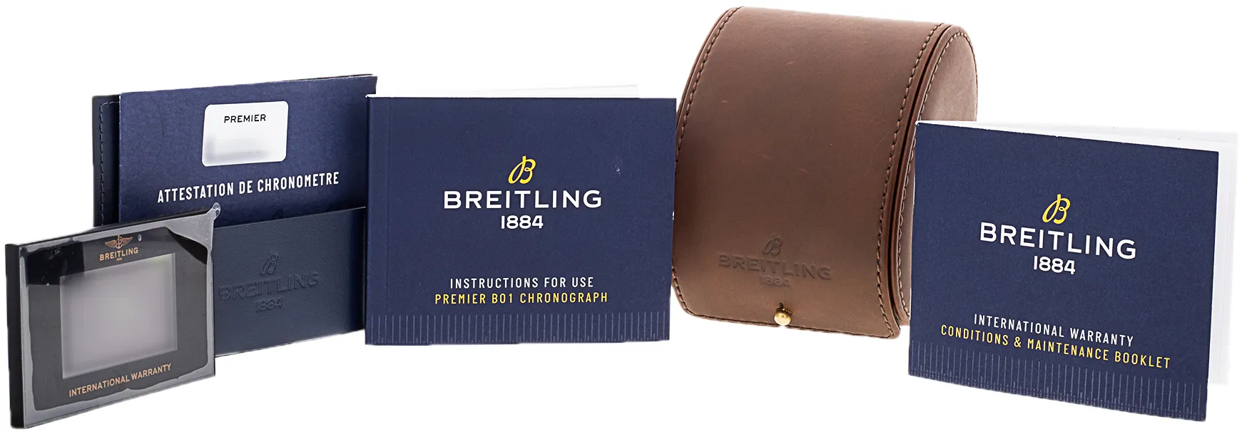 Breitling Premier AB0118 42mm Stainless steel White Baton 1