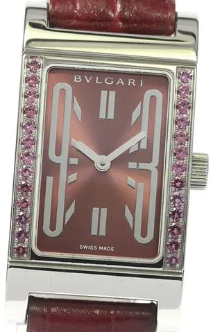 Bulgari Rettangolo RT39S 21mm Stainless steel Bordeaux