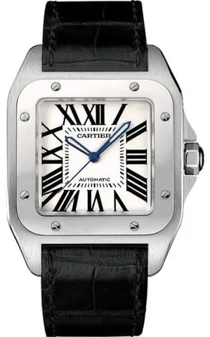 Cartier Santos 100 W20073X8/2656 38mm Stainless steel White