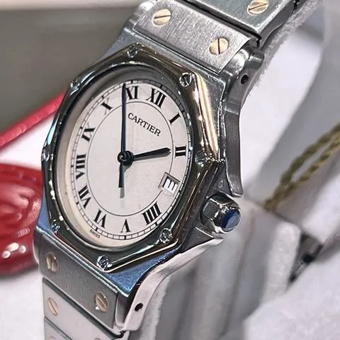 Cartier Santos 187902 30mm Stainless steel White 3