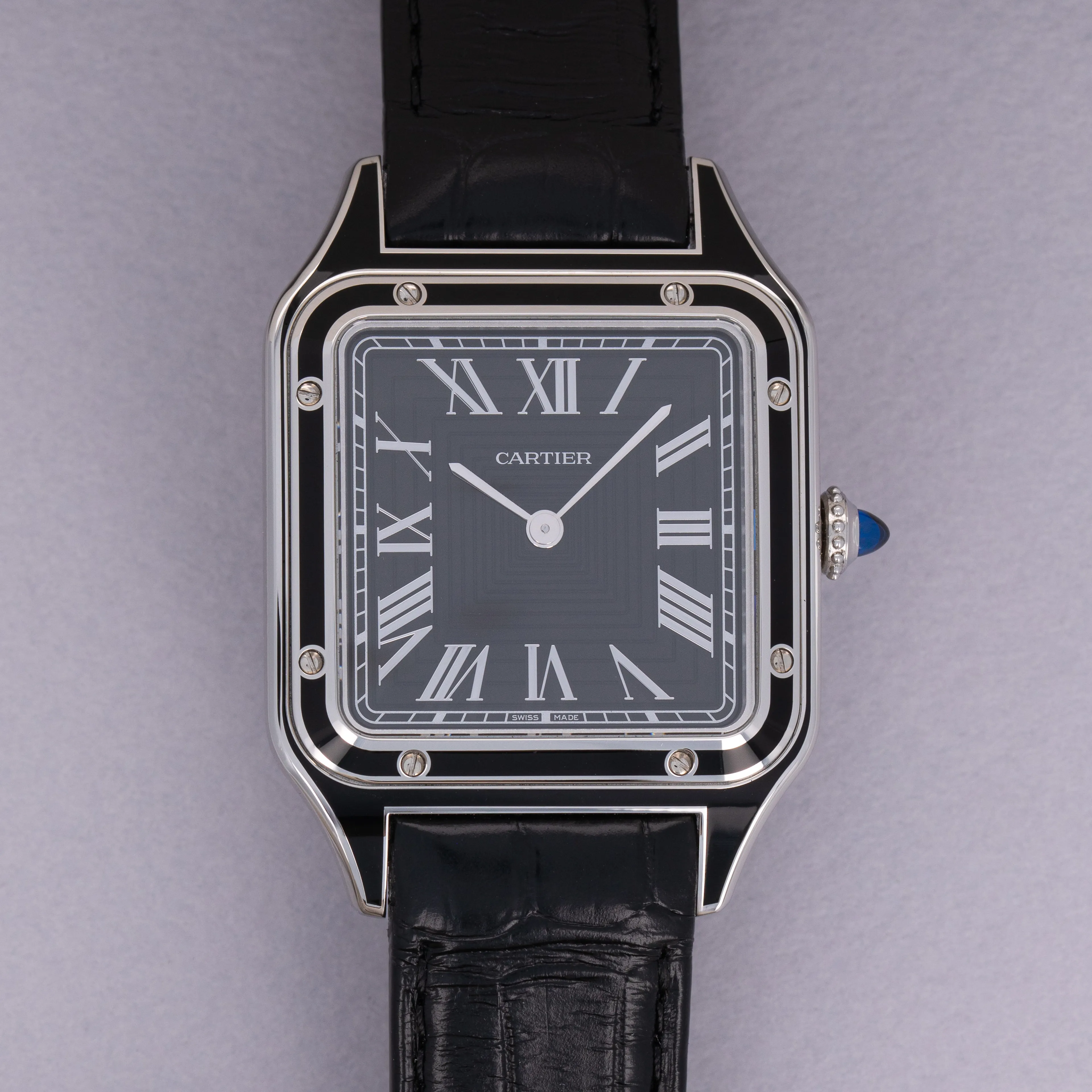 Cartier Santos Dumont WSSA0046 31.5mm Stainless steel Black