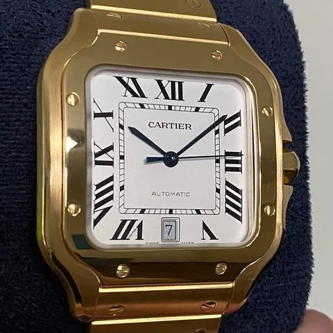 Cartier Santos WGSA0029 40mm Yellow gold Silver 1