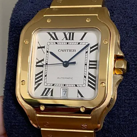 Cartier Santos WGSA0029 40mm Yellow gold Silver