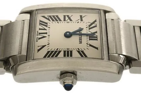 Cartier Tank Française W51008Q3 20mm Stainless steel White 1