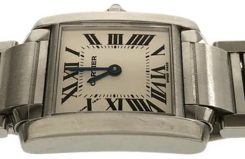 Cartier Tank Française W51008Q3 20mm Stainless steel White 2