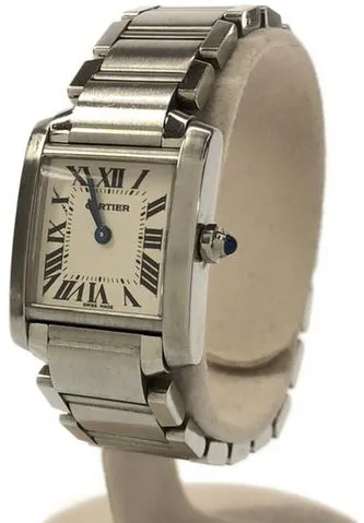 Cartier Tank Française W51008Q3 20mm Stainless steel White 4