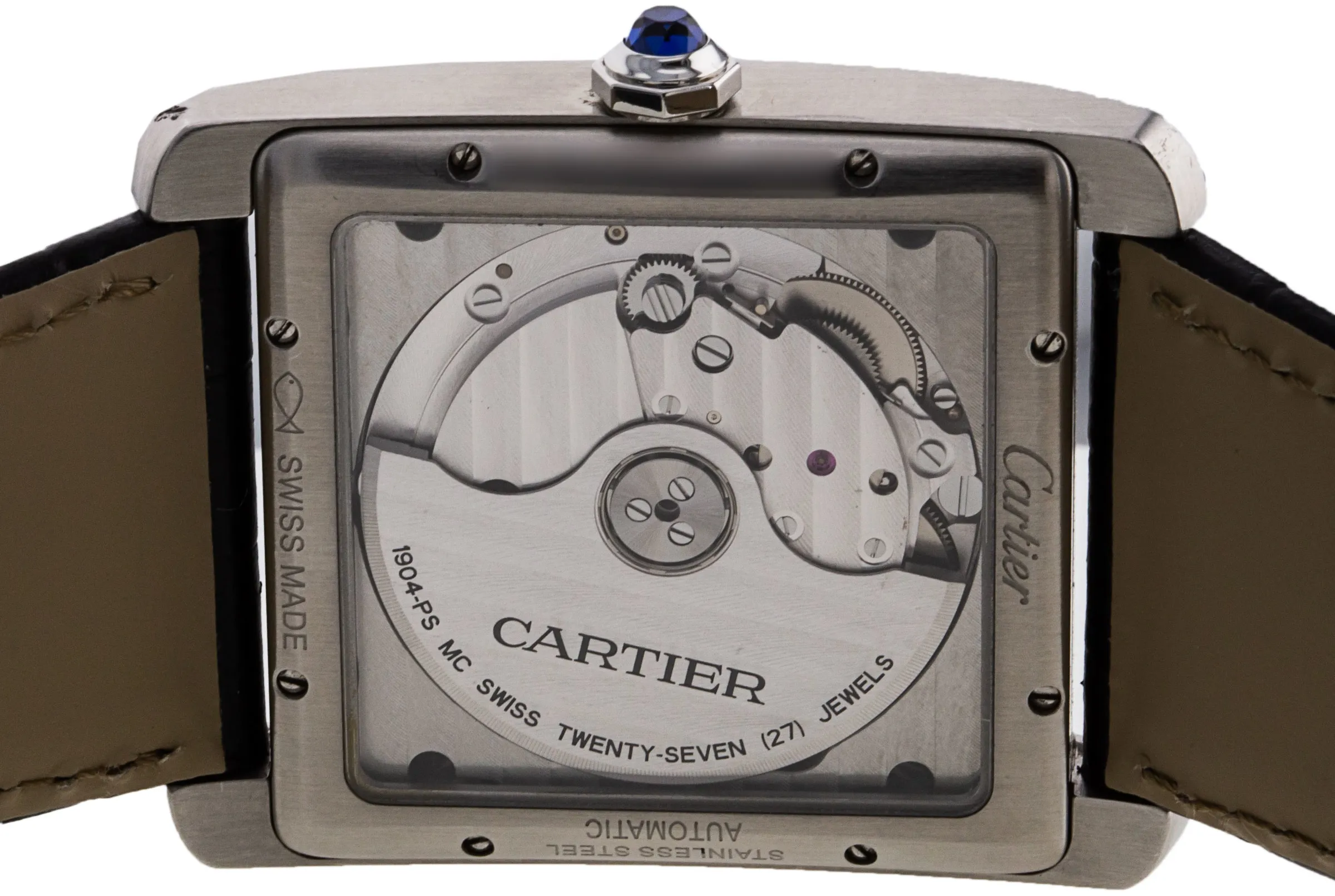 Cartier Tank W5330003 34mm Stainless steel Silver 3