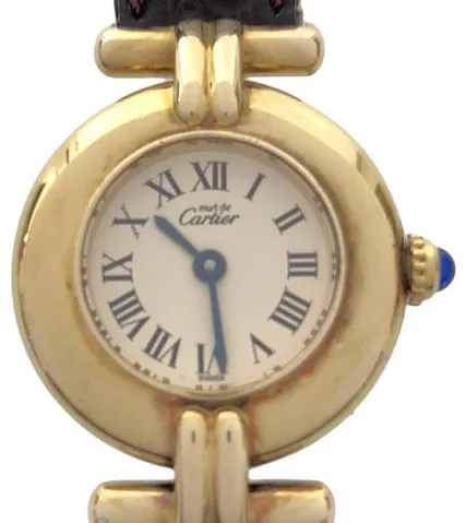 Cartier Vermeil 590002 24mm Silver White