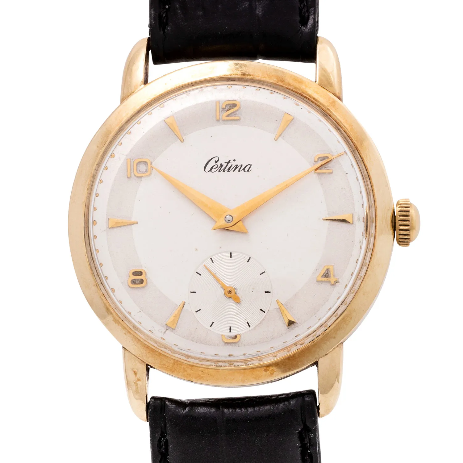 Certina 35mm Yellow gold Two-tone Silver