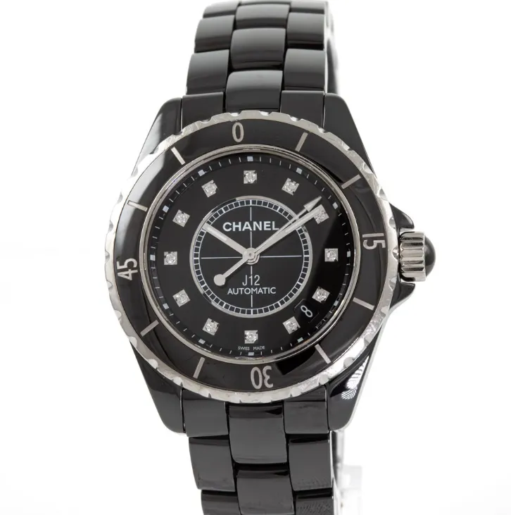 Chanel J12 H1626 38mm Ceramic and Stainless steel Black