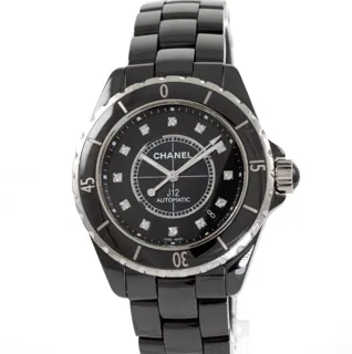 Chanel J12 H1626 Ceramic and Stainless steel Black