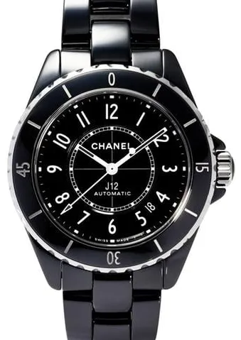 Chanel J12 H5697 38mm Black ceramic Black