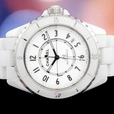 Chanel J12 H5700 38mm White ceramic White 7