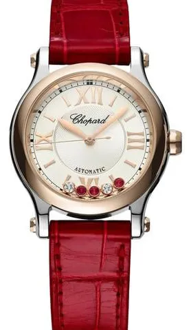 Chopard Happy Sport 278573-6026 30mm Yellow gold and stainless steel Silver