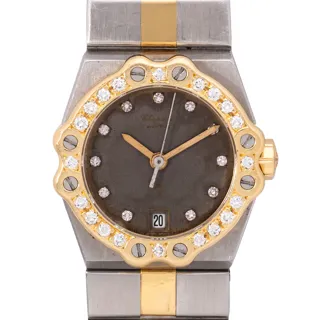 Chopard St. Moritz 8024 Yellow gold and Stainless steel and Diamond