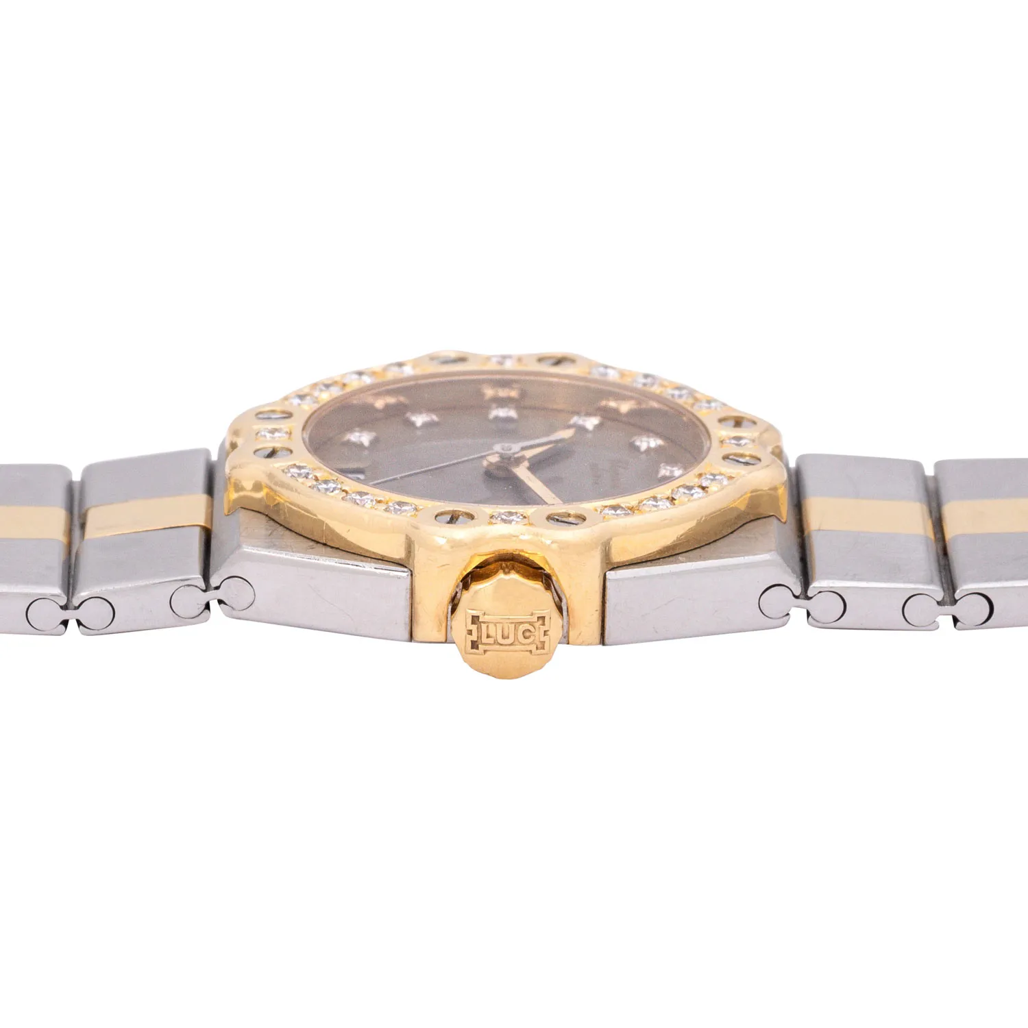 Chopard St. Moritz 8024 24mm Yellow gold, stainless steel and diamond-set 2