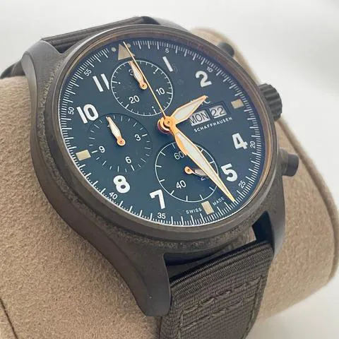 IWC Pilot Spitfire Chronograph IW387902 41mm Bronze Green