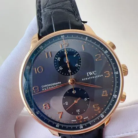 IWC Portugieser IW371482 40.9mm Rose gold Black