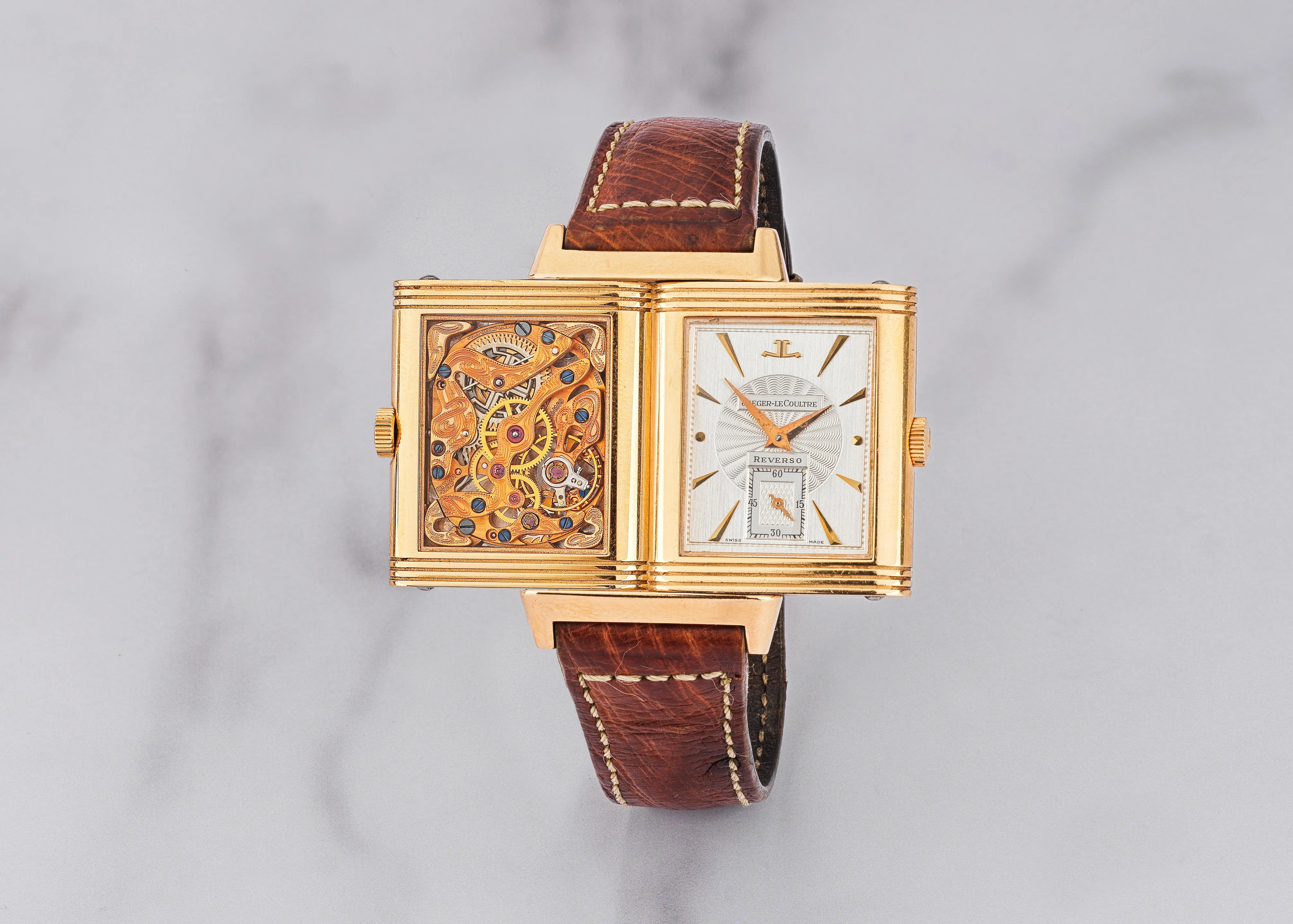 Jaeger-LeCoultre Reverso 270.2.62 26mm Rose gold Two-tone silvered