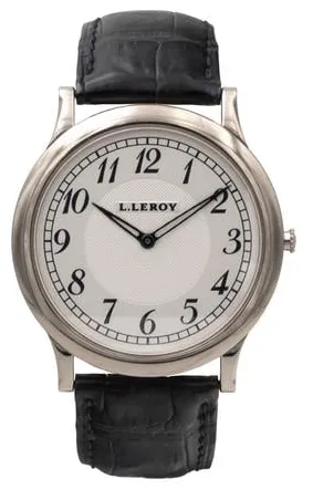 L.Leroy 41mm White gold White