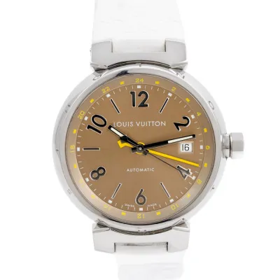 Louis Vuitton Tambour Q1132 39mm Stainless steel Brown